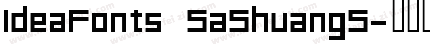 IdeaFonts SaShuangS字体转换